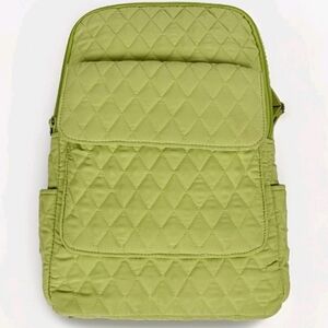 Vera Bradley Classic Small Backpack Lime Quilted Microfiber
